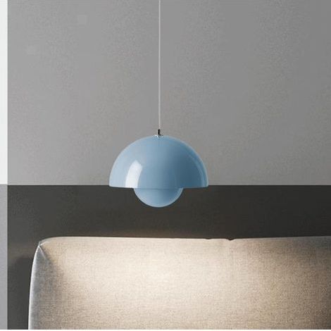 LED-Kronleuchter mit Leuchtmittel (E27), für Esszimmer, Wohnzimmer, Schlafzimmer und Esszimmer, 6500K weißes Licht, blau (1/5)