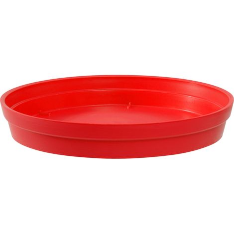 Soucoupe Ø18,5cm pour pot de fleur Toscane POP Ø25cm - Rouge rubis