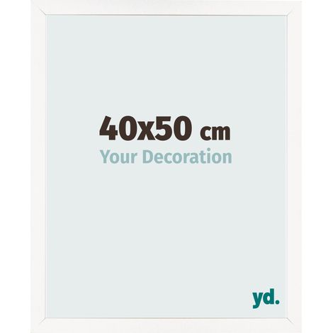 yd. - Cadre photo 40x50 - Blanc Brillant - MDF - Bologna