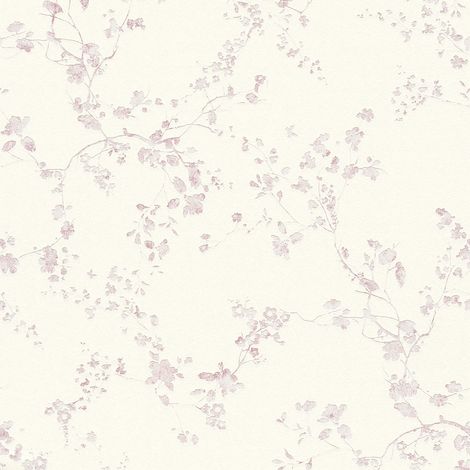 A.S. Creations – Papier peint à motif fleur rose expansé sur intissé – Lessivable et strippable – Bonne résistance à la lumière – Raccord droit