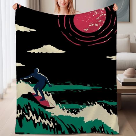 Couverture de lit en polaire chaude et douce, légère, cadeau pour hommes et femmes,6080 pouces (1/4)
