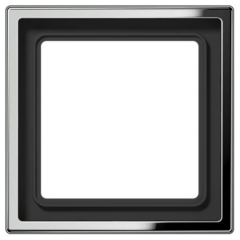 Jung Telaio 1 posto, LS 990, cromato lucido, montaggio verticale e orizzontale GCR 2981