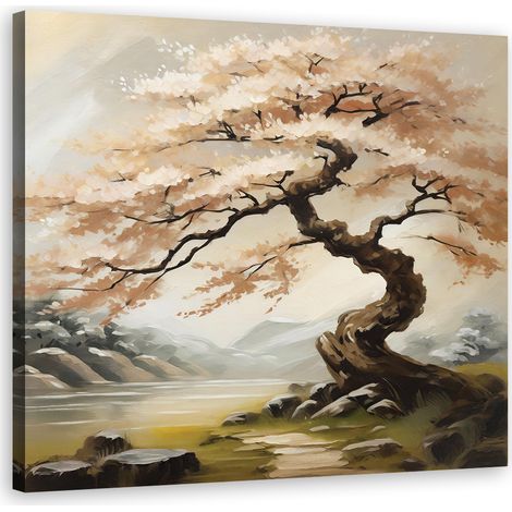 Tableau déco Paysage Nature Japon 60x60 (1/5)