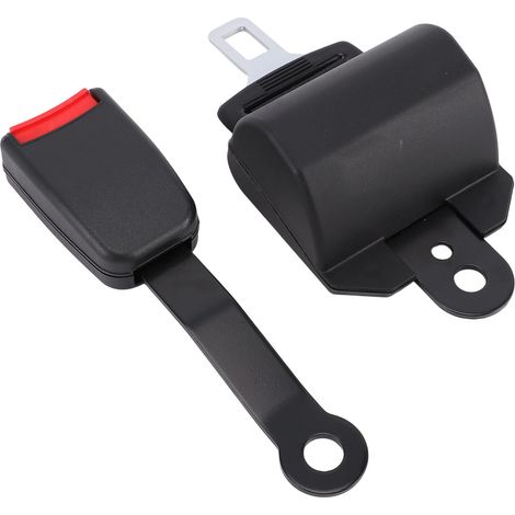 Ceinture de sécurité universelle rétractable à 2 points pour chariots élévateurs et engins de chantier, en sangle noire. (1/5)