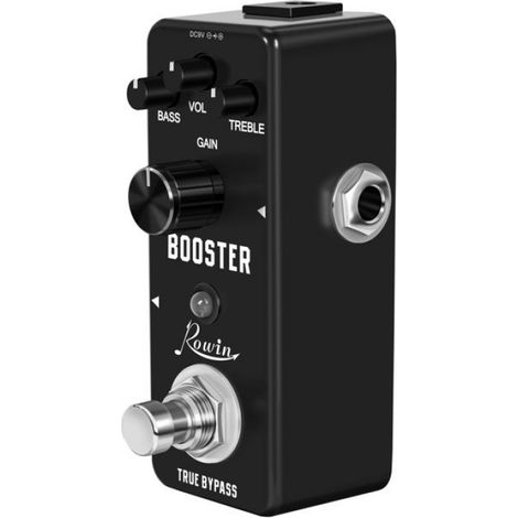 Pédale Booster - Analogique - Amplification Signal Guitare - Sans Distorsion - En Aluminium - 1 Pièce