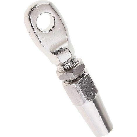 316 Marine Grade Stainless Steel Swageless Eye Terminal For 5mm Wire Rope (1/4)