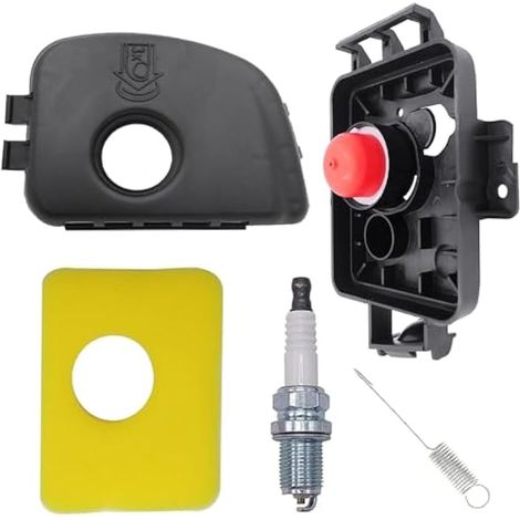 Compatible avec la base de filtre à air 595663 et le filtre en mousse 799579 et le couvercle de filtre à air 595660 pour tondeuse à gazon Briggs Stratton 450E 500E 550E (1/4)