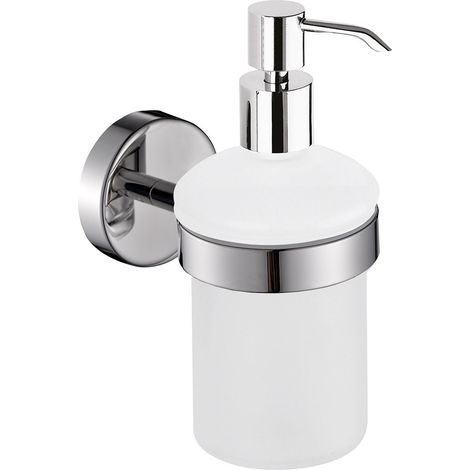Dosasapone da muro in acciaio inox AISI 304 Gedy 5081 serie PROJECT Cromato