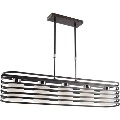 Cellule/2 Lampe elliptique Wengue 5 LED E27 Max 40W (1/3)