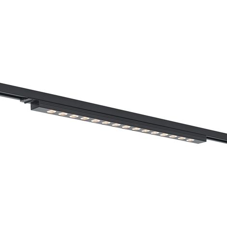 Modern Black Ceiling Lamp for 1-Phase Track System 15W 1170 lm 3000K - Iconic Tsiri (1/4)