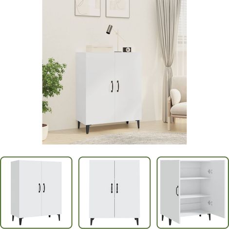 vidaXL Stauraum -  Sideboard Weiß 70x34x90 cm Holzwerkstoff (1/5)