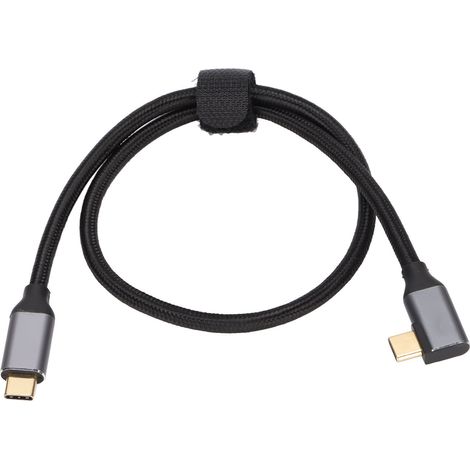 Câble d'extension USB-C PD coudé à 90° 4K 100 W 5 A pour téléphone Xiaomi (1/5)