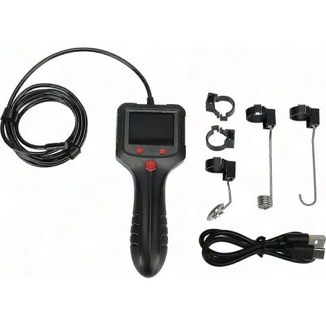 2,4-Zoll-LCD-Inspektionskamera, 1080P-HD-Endoskop mit Echtzeit-Video- und Fotoaufnahme für schwer zugängliche Bereiche, eingebauter 18650-Akku (1/5)
