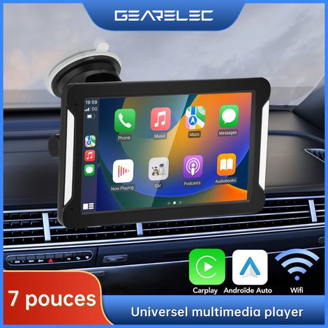Autoradio Portable 7 pouces avec CarPlay Android Auto Bluetooth WiFi Transmetteur FM (1/5)