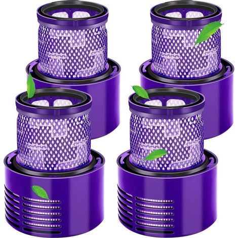 Lot de 4 Filtres Lavables de Remplacement pour Dyson V10 - Compatible avec V10 Cyclone, V10 Absolute, V10 Animal, V10 Total Clean, V10 Motorhead, SV12 Aspirateur - Pièces de Rechange (1/5)
