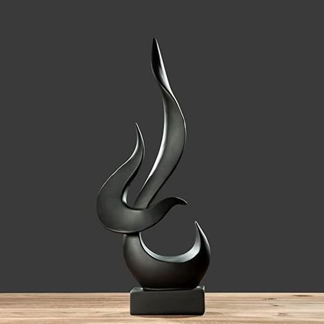 Noir Simple Abstraction Art Décoration Cave à vin Décoration Intérieur Salon Table Basse Meuble TV Office Bureau Design (1/4)