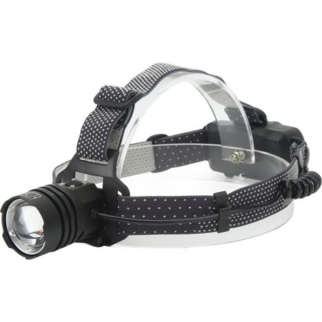 Lampe frontale LED XHP50, ampoule TYPE C rechargeable, télescopique, zoom, éclairage puissant pour le camping et la course à pied en extérieur. (1/5)