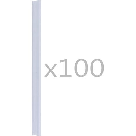 vidaXL Clip per Strisce Recinzioni 100 pz in PVC Trasparente