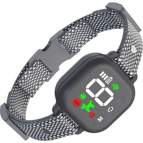 Hundebellhalsband, wiederaufladbares intelligentes Bellhalsband, 20–70 cm Anti-Bell-Trainingshalsband mit 8 einstellbaren Empfindlichkeiten, Bellhalsband mit Piepton