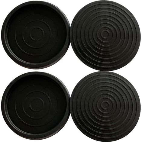 Set mit 4 runden Silikon-Stuhlfüßen, 6,3 cm, mit Filz für Möbel, ideal für Stühle, Tische und Sofas (1/5)