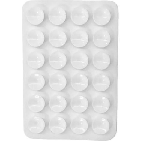 Ventouse en silicone 24 cellules – Blanc, support adhésif (sac OPP individuel) (1/4)