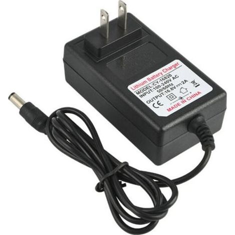 Adaptateur d'alimentation de charge sûre AC 100-240V DC 21V 2A pour batterie lithium-ion, prise EU, remplacement (1/5)