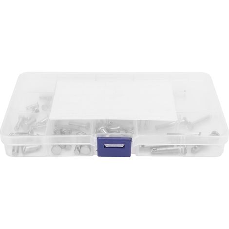 Lot de 60 axes en acier inoxydable à chape, tête plate en T, 12 tailles, kit de goujons ronds pour voiture (1/5)