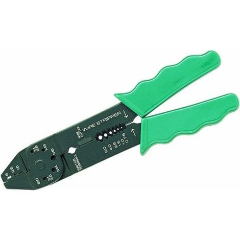Pinza per crimpatura di terminali NWS con precisione di taglio e lunghezza 215 mm.