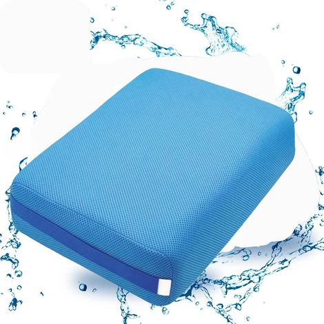 Siège Rehausseur De Bain, 38 x 30 x 13 cm - Coussin Baignoire Antidérapant - Coussin Baignoire Adultes et Enfants à Séchage Rapide - Bain Chaud Intérieur Et Extérieur (Bleu) (1/5)