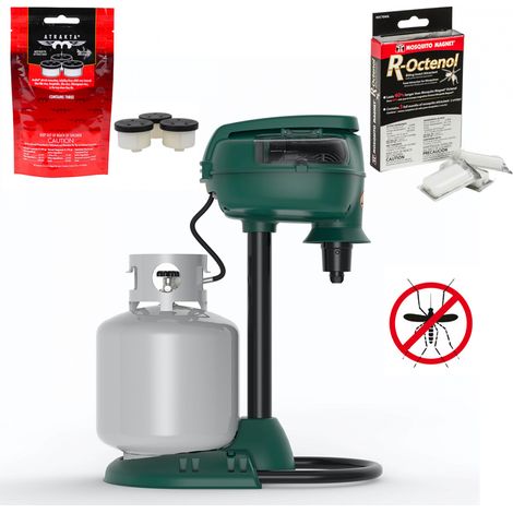 Favex – Pack Mosquito Magnet Pioneer – Couverture jusqu'à 3000 m² – Piège à moustiques silencieux – Fonctionnement par tous les temps