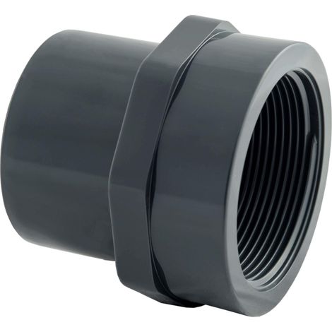 Raccord d'évacuation PVC – Adaptateur mixte MF Ø32-1'' – Pression maximale 16 bars – Taraudage 26/34 pour plomberie et irrigation – Sorodist (1/2)