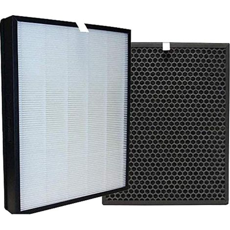 Kit de remplacement au charbon actif et filtre HEPA, FY3432 / 10 et FY3433 / 10 filtres, compatible avec Philips AC3252 / AC3254 / FY3137 AC3256 / 60 purificateur d'air