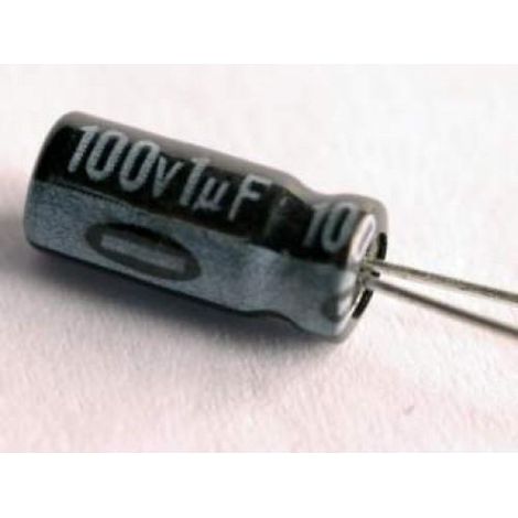 Condensador Electrolitico 1uF 100Vdc 105Âª 5x11mm