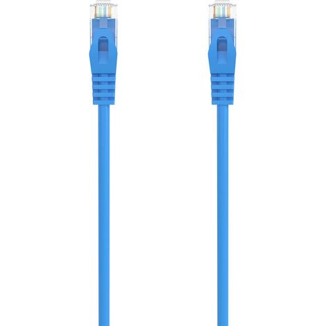 Cable RJ45 Categoría 6 UTP Rígido Aisens Azul 25 cm (1/4)