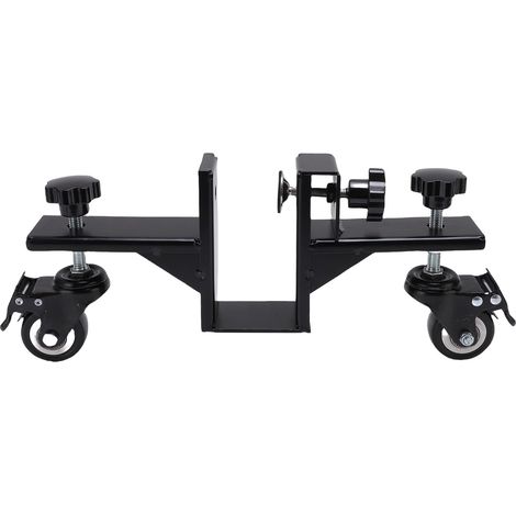 Kit d'installation de panneau de porte, chariot réglable en acier robuste de 1.6 à 2.1 pouces avec roues pivotantes à 360 degrés (1/5)