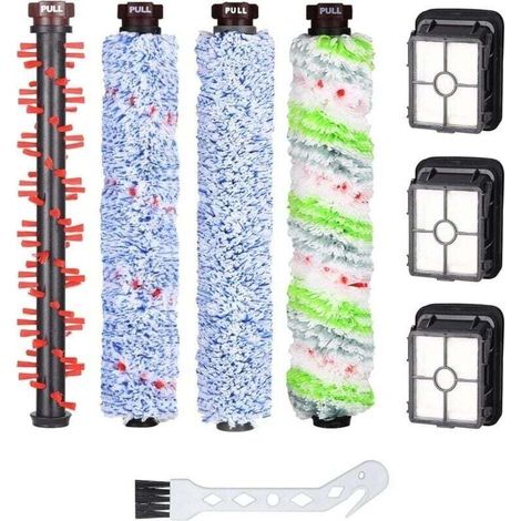 Accessories pour Bissell Crosswave 3 en 1 Aspirateur,1 x principal multi-surface + 1 x animal de compagnie +1 x pour les tapis + 1 x pour le sol et 3 filtres,pour 1866 1785 2052 1713 2225