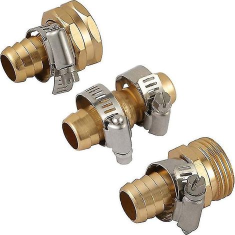 Raccord rapide pour tuyau (3 pièces)