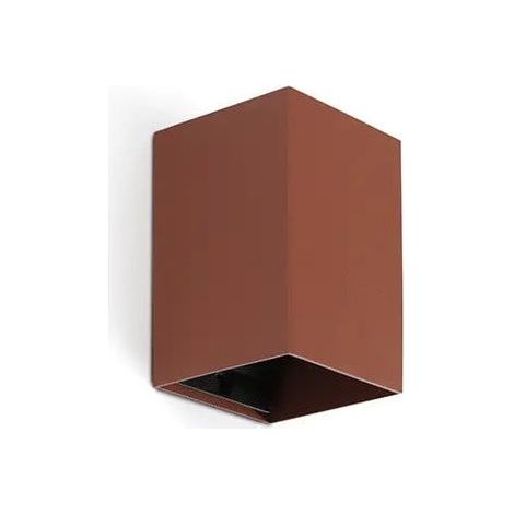 Applique murale carrée terre cuite lisse LUNE avec interrupteur 40533 (1/5)