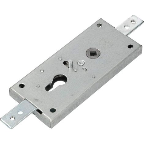 Serrure de garage en acier 60 mm - Cylindre profilé pour portail basculant (1/5)