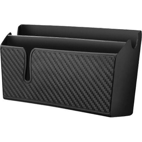 Porte-pochette adhésif multifonction pour voiture, rangement pour téléphone, lunettes, écouteurs, boîte de rangement longue.