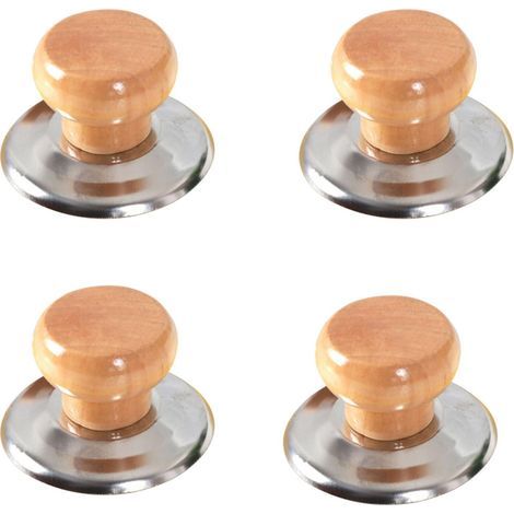 Set mit 4 universellen Ersatzknöpfen für hölzerne Küchentopfdeckel (1/5)