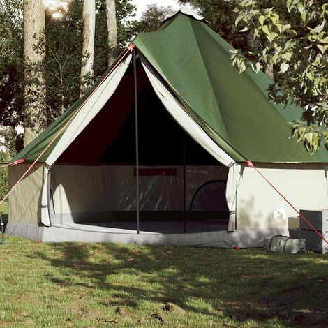 vidaXL Family Tent Tipi 10-Person Green Waterproof (1/5)