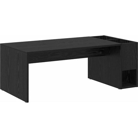 Maison Exclusive - Couchtisch Schwarz Eichen-Optik 101,5 x 50 x 3