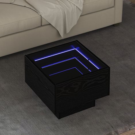 vidaXL Table basse Chêne noir 40 x 40 x 30 cm (1/5)
