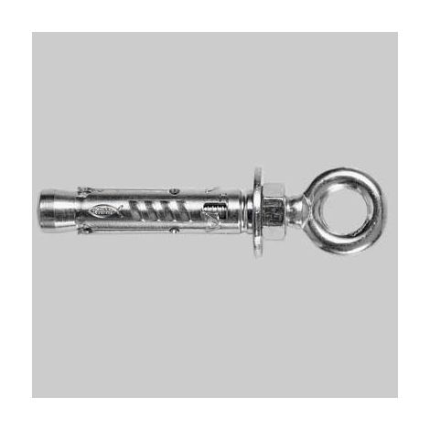 ANCORANTE IN ACCIAIO CON OCCHIOLO CL. 8.8 - TAM 12.O c/occhiolo Ø18 P.100 L.85 Sp.16 - 1 confezioni - FISCHER