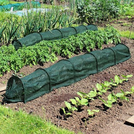 Serre Portable 300x45x45cm, Filet Ombre Anti-Gel Tunnel, Protection Plantes Potager, Sans Support Transport (1/5)