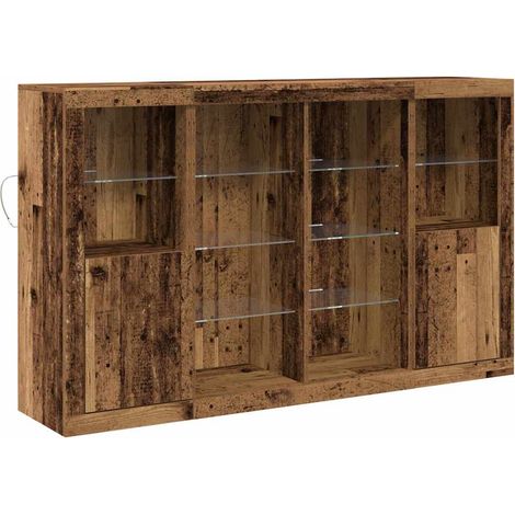Buffet，Bahut，Meuble de Rangement Bois ancien 163 x 37 x 100 cm Bois d'ingénierie CFW61262 (1/5)