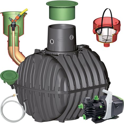 CARAT Erdtank-Paket 2700 L Garten-Jet, begehbar (1/5)