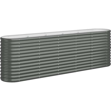 Maison Exclusive - Hochbeet Verzinkter Stahl 224x40x68 cm Anthraz