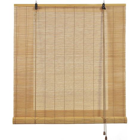 Store enrouleur bambou poignée ocre 120x175cm Cintacor - Storplanet (1/3)